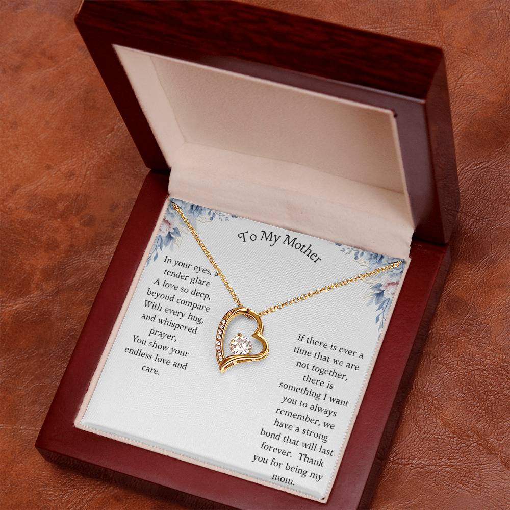 To My Mother Necklace With Personalized Message-Gifts For Mom