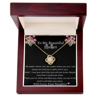 Thumbnail for To My Mother Necklace With Personalized Message-From Daughter-Gifts For Mom