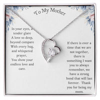 Thumbnail for To My Mother Necklace With Personalized Message-Gifts For Mom