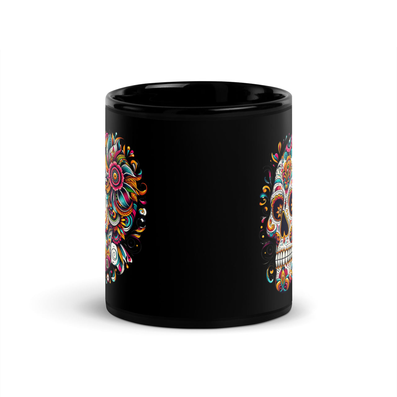 Sugar Skull Day Of The Dead Black Gothic Coffee Mug Gift