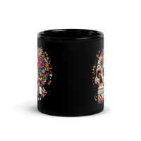 Thumbnail for Sugar Skull Day Of The Dead Black Gothic Coffee Mug Gift