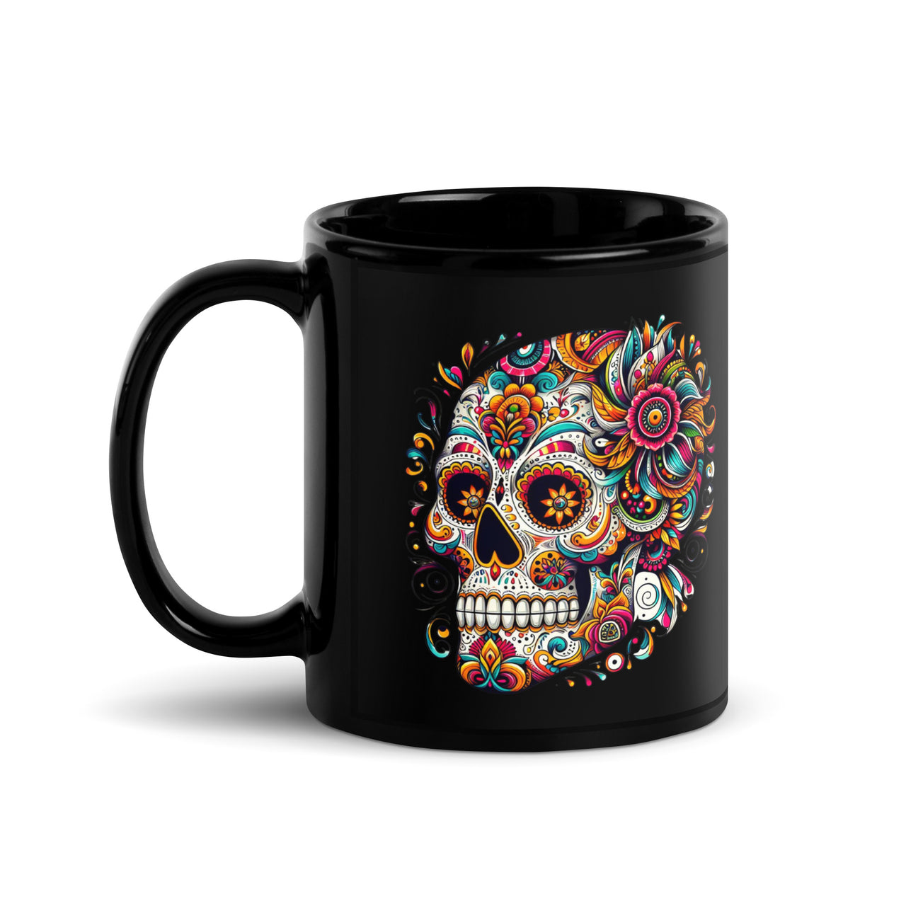 Sugar Skull Day Of The Dead Black Gothic Coffee Mug Gift