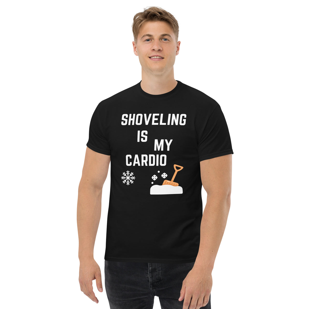 Shoveling Is My Cardio Funny Workout Exercising Tshirt