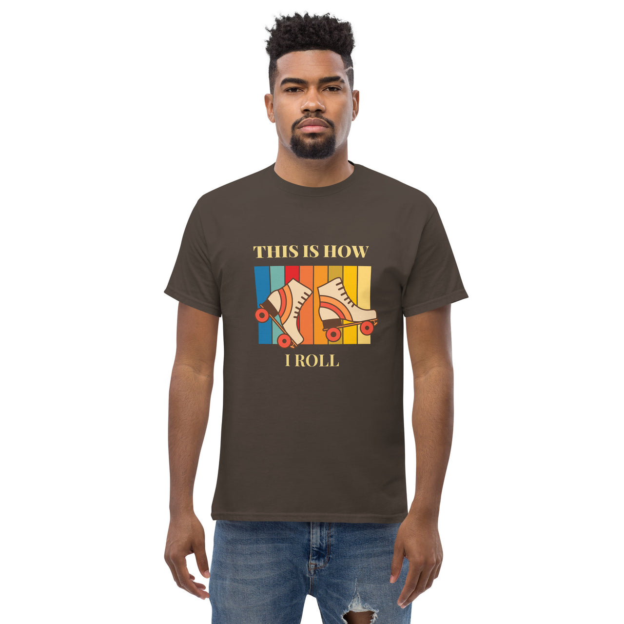 This Is How I Roll Retro Style RollerSkating Roller Skater Vibe Tshirt