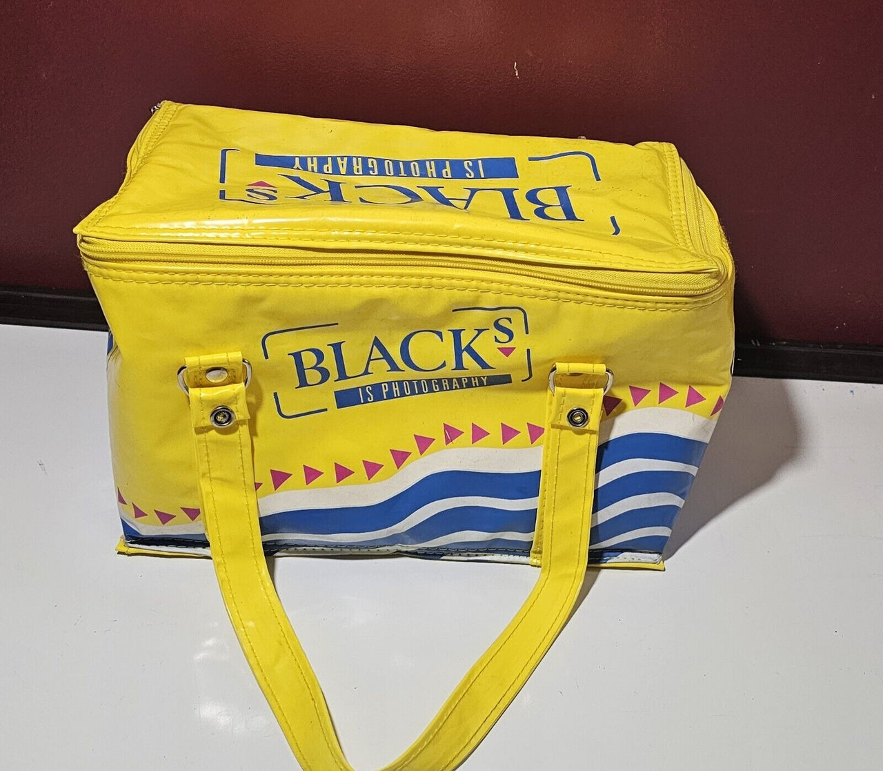 Vintage Blacks Photography Yellow Soft Sided Insulated Cooler Lunch Bag