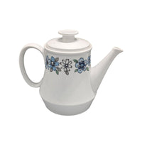 Thumbnail for Vintage RC Progression China Japan Moda 905 Teapot Blue Grey Flowers Off White