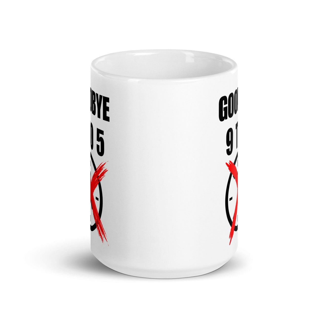 Goodbye 9-5 Entrepreneur-Solopreneur-Business Owner Glossy White Mug