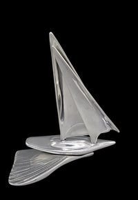 Thumbnail for Hoselton SailBoat Art Sculpture Nautical #689 Canadian Artist Cast Aluminum 9