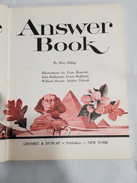 Thumbnail for The Answer Book by Mary Elting, Answers to 300 Questions Children Ask Most Often