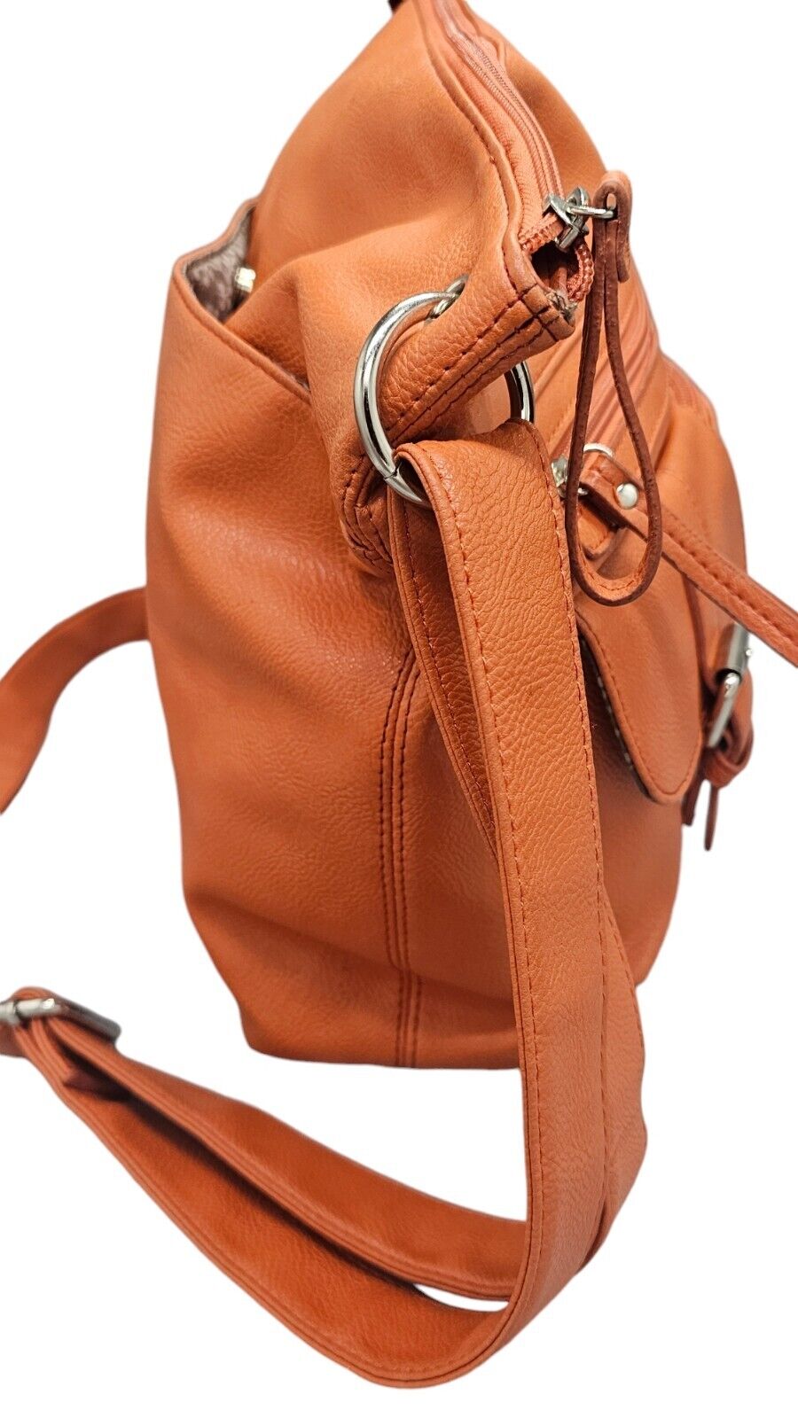 Fiorelli Crossbody Handbag Purse Burnt Sienna ( Orange) Zipped Closure -Medium