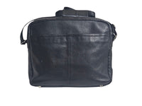 Thumbnail for Danier Leather Messenger Laptop Bag-Black Soft Pebbled Leather Briefcase 16 x 12