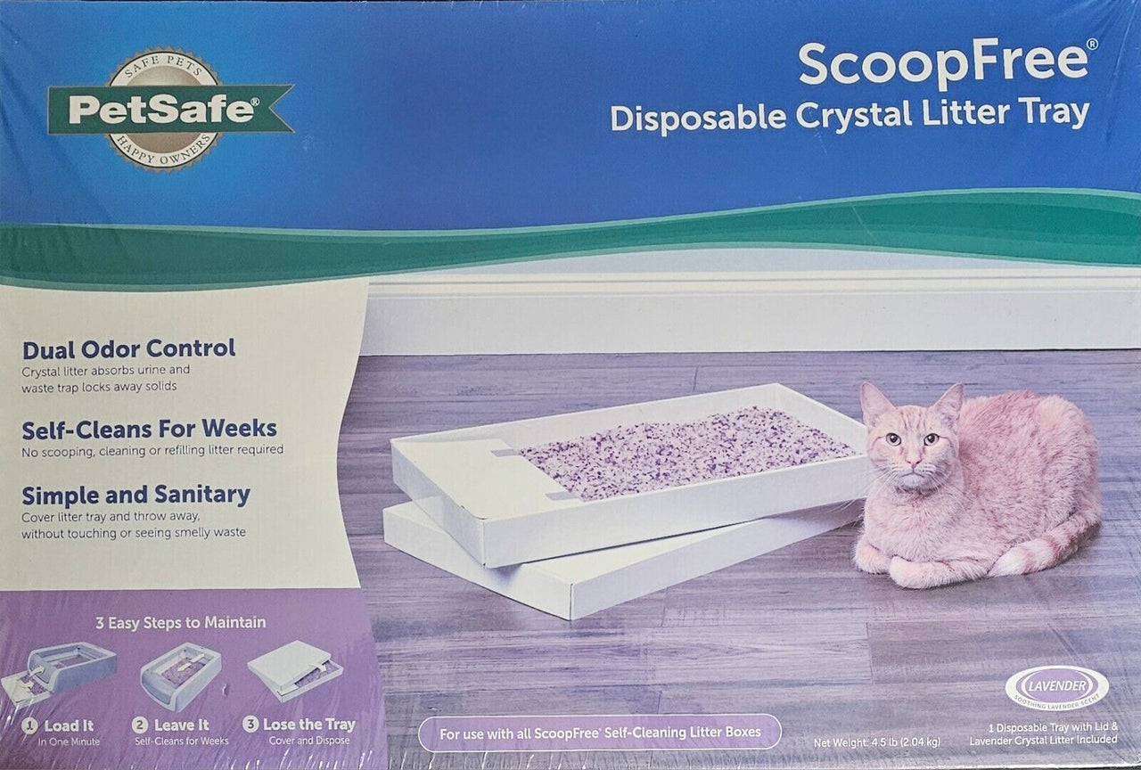 Petsafe ScoopFree Disposable Cat Litter Tray Refill Lavender Scented-NEW/SEALED