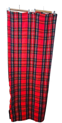 Thumbnail for Vintage Tennessee Woolen Mills Tartan Plaid Acrylic Snap Stadium Blanket Throw