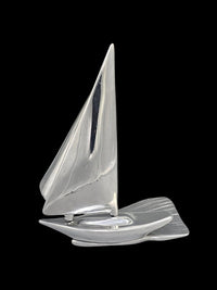 Thumbnail for Hoselton SailBoat Art Sculpture Nautical #689 Canadian Artist Cast Aluminum 9