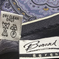 Thumbnail for Berend Dewitt Paisley Pocket Square, Handkerchief Scarf - Purple and Black