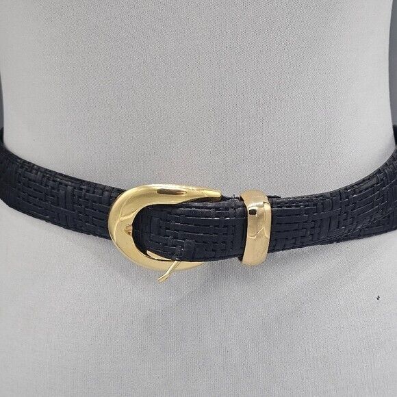 Kudos Belt Basket Weave Design Black Size 42 Made In Canada