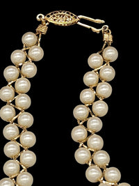 Thumbnail for Avon Simulated Pearl Braided Necklace And Bracelet Set