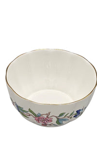 Thumbnail for Aynsley Pembroke Fine English Bone China Bowl-Birds & Floral Design - Gold Trim