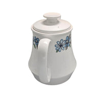 Thumbnail for Vintage RC Progression China Japan Moda 905 Teapot Blue Grey Flowers Off White