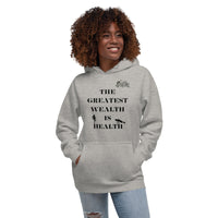 Thumbnail for Health Is Wealth Healthy Eating Healthy Lifestyle Vegan Vegetarian Fitness Workout Hoodie