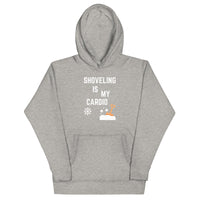 Thumbnail for Shoveling Is My Cardio Funny Workout Exercising Hoodie-Unisex Winter Activity SweatShirt