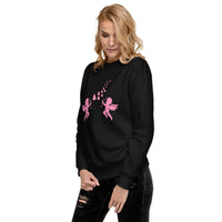 Thumbnail for Pink Cupid Angel Valentine's Day Hearts Womens Sweatshirt