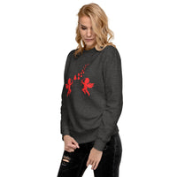 Thumbnail for Red Cupid Angel Valentine's Day Hearts Womens Sweatshirt