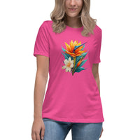 Thumbnail for Birds Of Paradise Floral Womens T-shirt