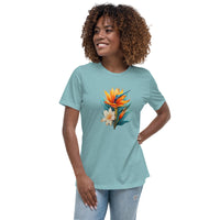 Thumbnail for Birds Of Paradise Floral Womens T-shirt
