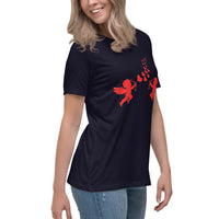 Thumbnail for Red Cupid Angel Valentine's Day Hearts Womens T-Shirt